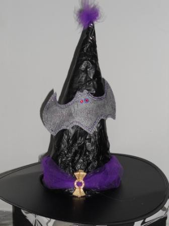 cappello pipistrello nero